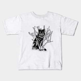 Thorn Wolf flash design Kids T-Shirt